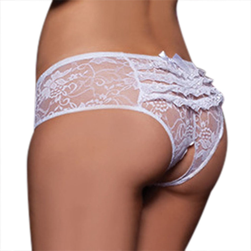 🛍️Women’s Transparent Lace Crotchless Brief Panties