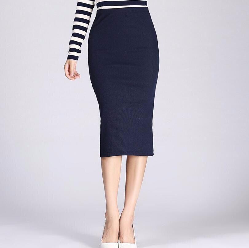 Women’s Mid Calf Slim Pencil Skirt