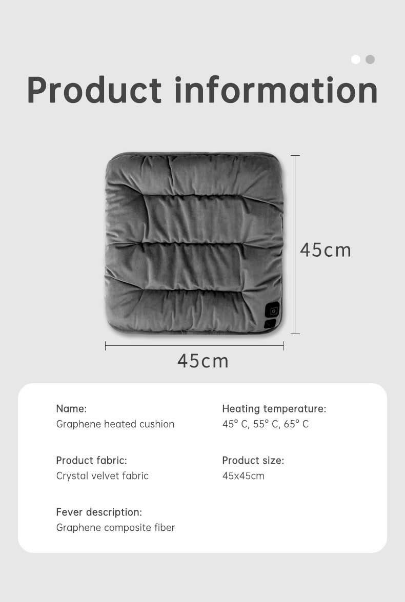 🛍️USB 3-Speed Thermostat Cushion Heating Pad