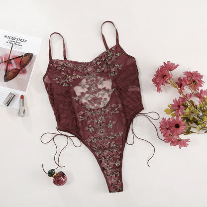 🔥 Lace Flower Embroidery Lingerie