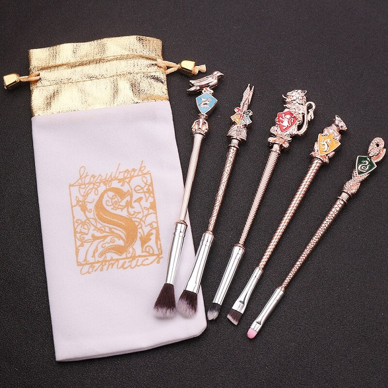 🧸5PC Harry Potter Magic Wand Makeup Brushes