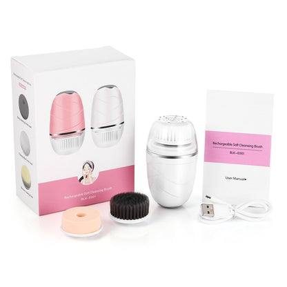 🛍️3 In 1 Face Cleansing Beauty Brush With 3 Brush Heads