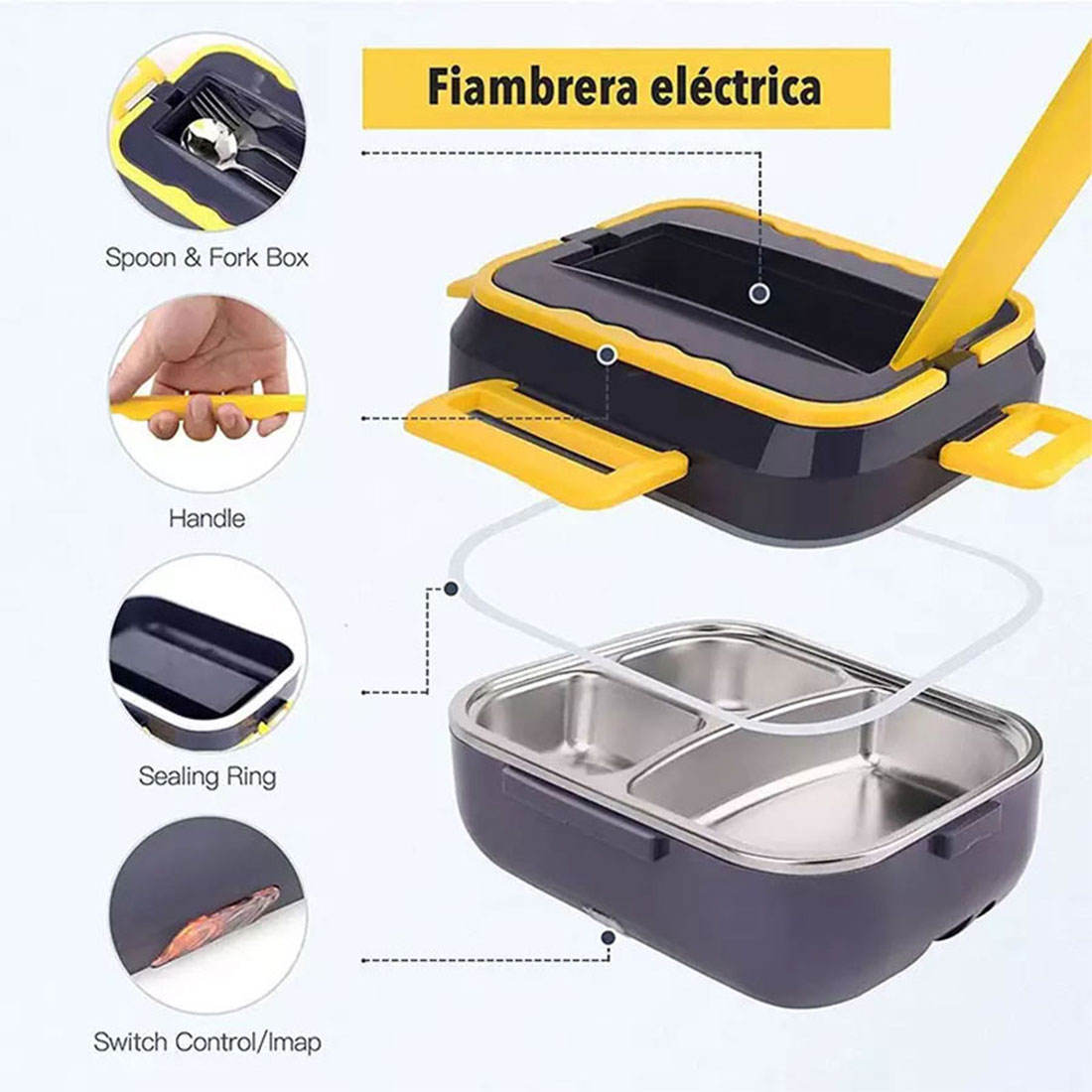 🛍️Portable Stainless Steal Heater Electric Lunch Box