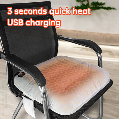 🛍️USB 3-Speed Thermostat Cushion Heating Pad