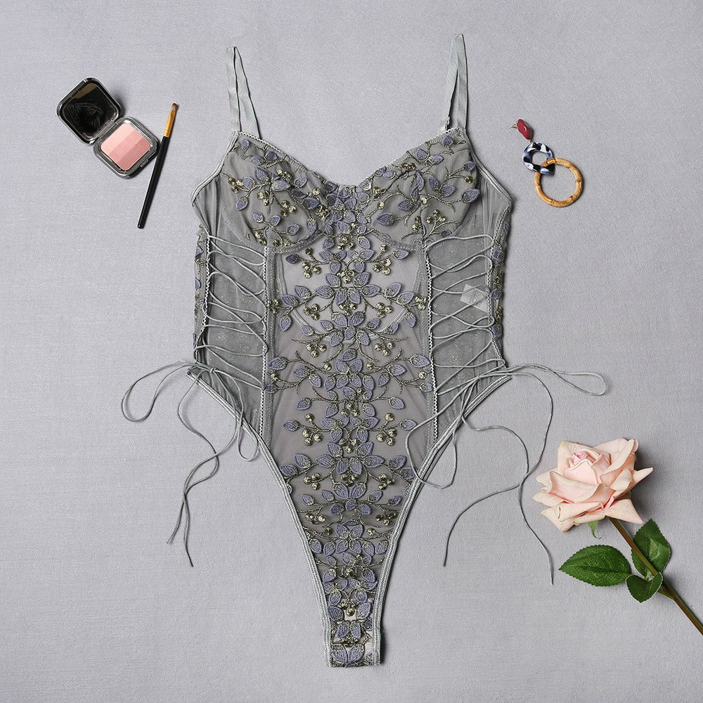 🔥 Lace Flower Embroidery Lingerie