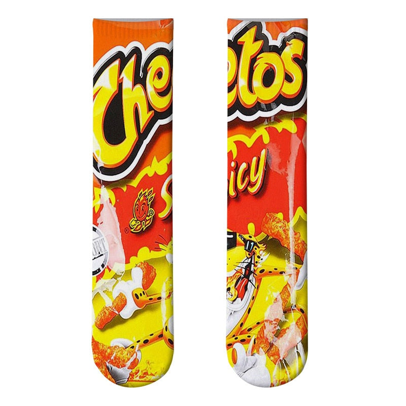 🛍️Cartoon Snack Food Printed Socks