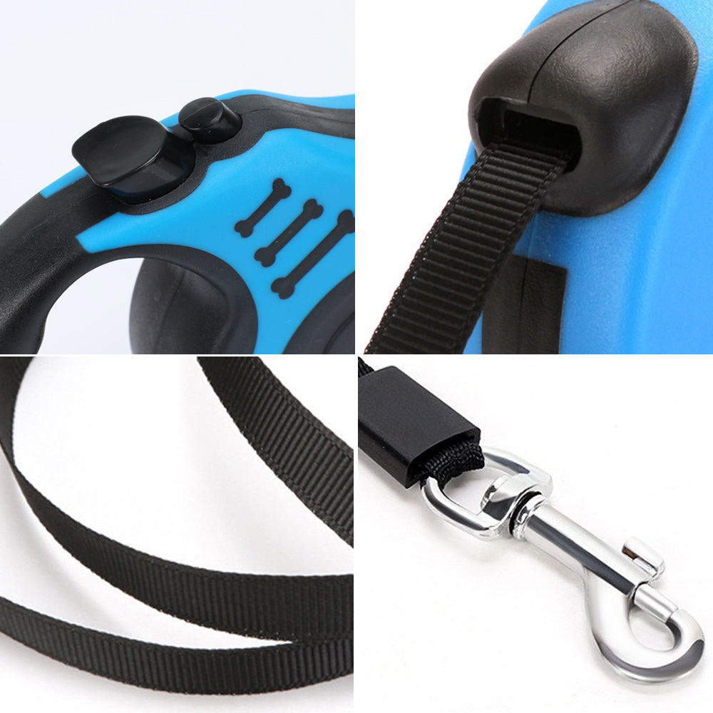 🛍️Durable Nylon Automatic Retractable Dog Leash