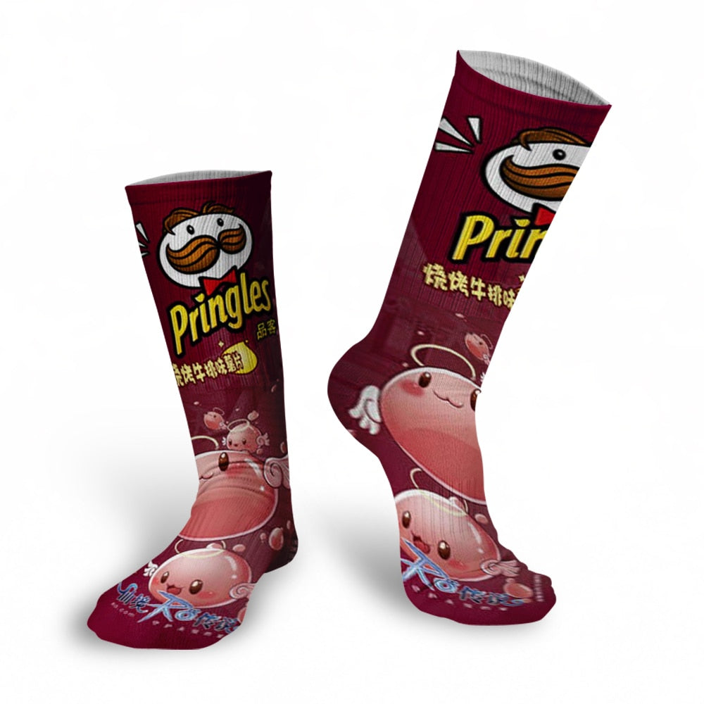 🛍️Cartoon Snack Food Printed Socks