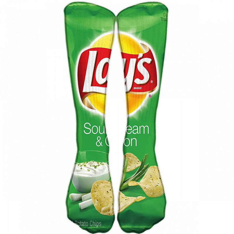 🛍️Cartoon Snack Food Printed Socks