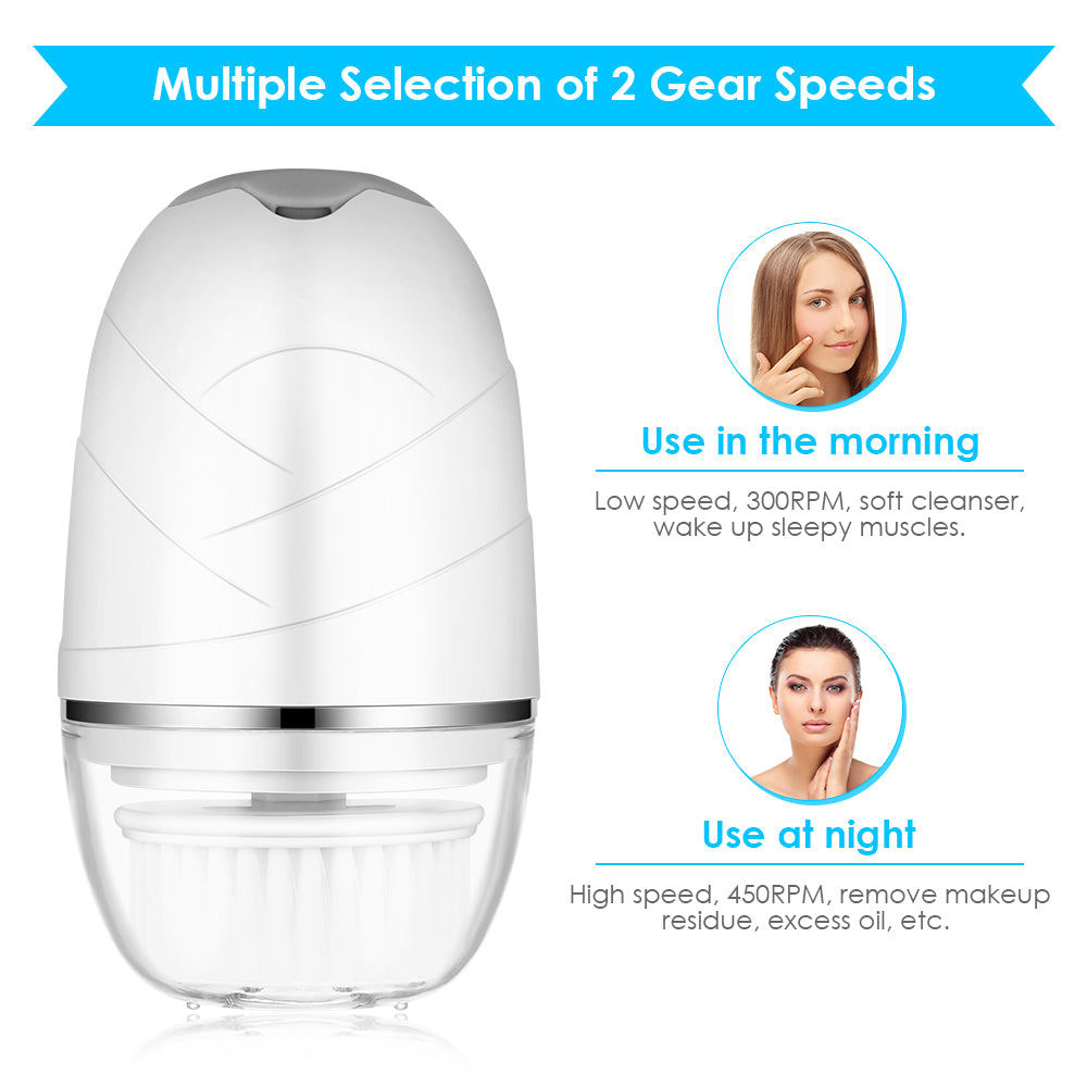 🛍️3 In 1 Face Cleansing Beauty Brush With 3 Brush Heads