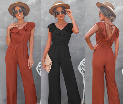 ❤️Women's Straight Leg Slim Waisted Jumpsuit