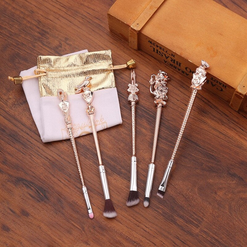 🧸5PC Harry Potter Magic Wand Makeup Brushes