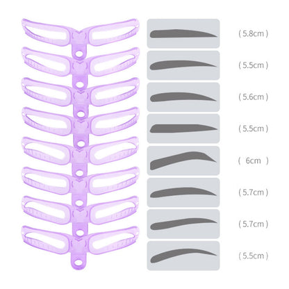 🛍️Reusable 8 in1 Eyebrow Shaping Template and Stencils Kit