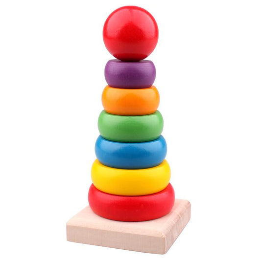 Rainbow Stacking Cup Ring Tower Toys