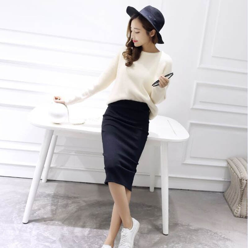 Women’s Mid Calf Slim Pencil Skirt