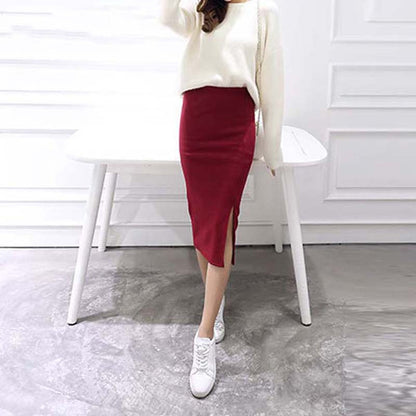 Women’s Mid Calf Slim Pencil Skirt