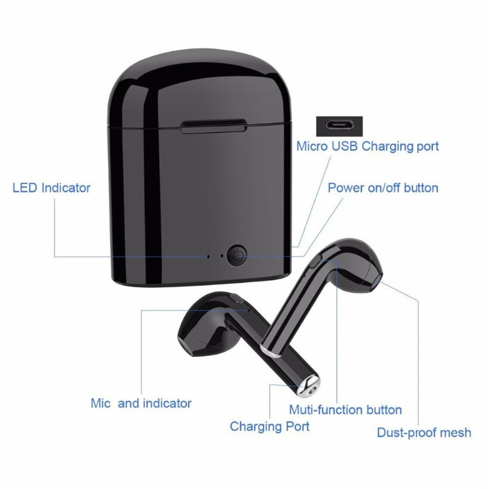 🛍️Mini Wireless Bluetooth Earbud Headset With Charging Box