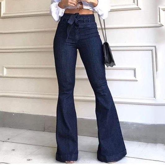 🛍️Women's High Waist Flare Denim Pants