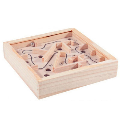 Mini Wooden Ball in Maze Game