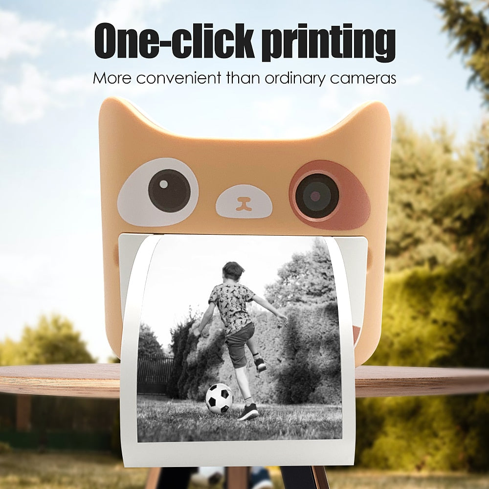 🧸 Digital Instant Camera With Instant Print Photos 1080P