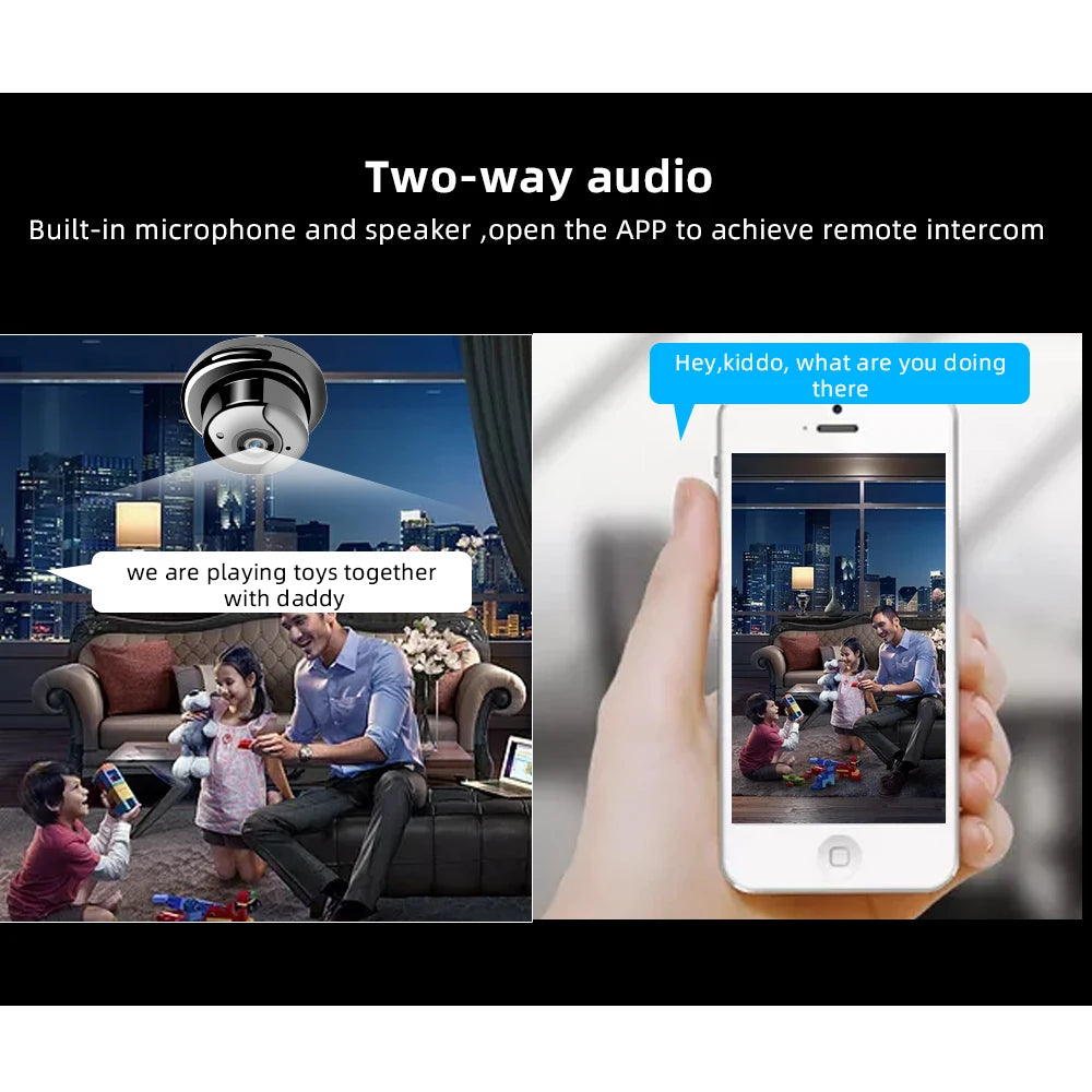 🛍️1080P Wireless Mini WiFi Security Surveillance Camera with Motion Sensor and Night Vision