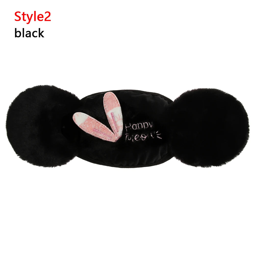 🛍️Cute Cartoon 2 in 1 Warm Earmuffs and Masks