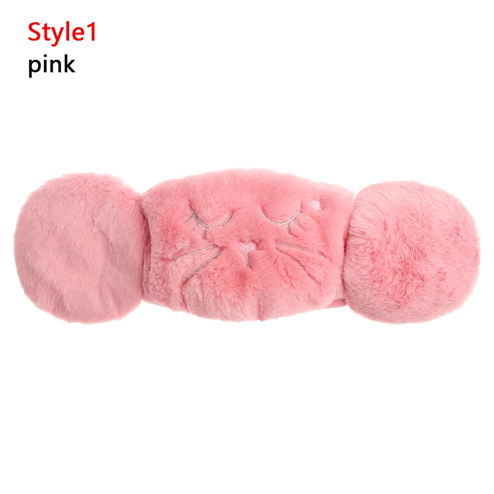 🛍️Cute Cartoon 2 in 1 Warm Earmuffs and Masks