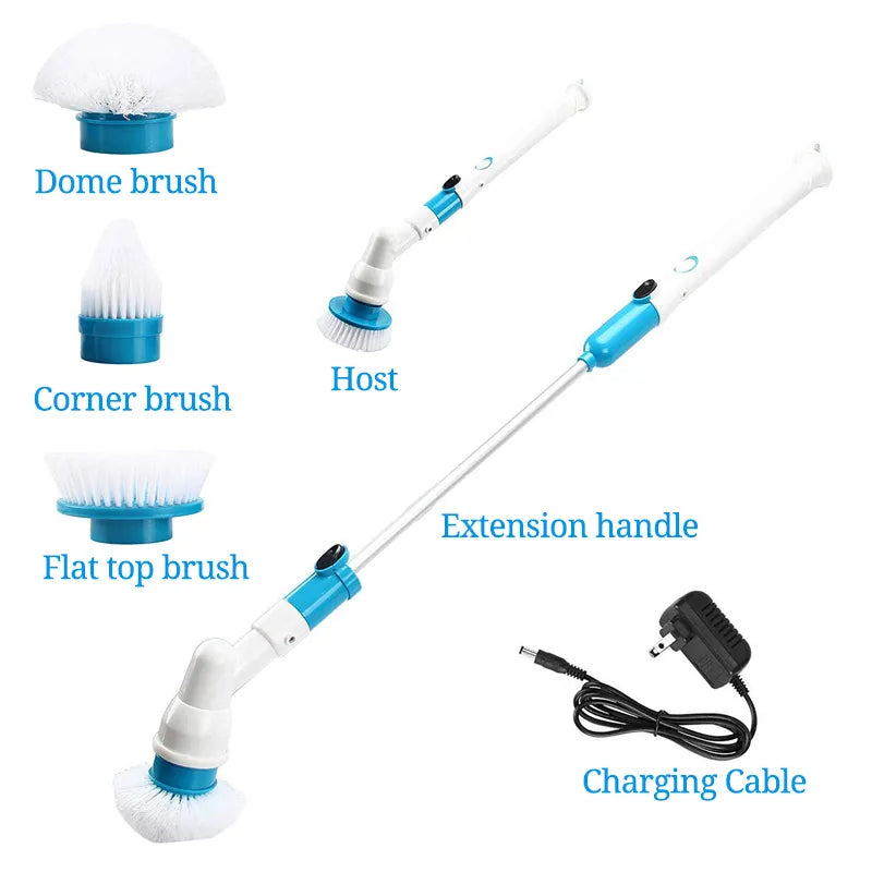 🛍️Electric Turbo Cordless Spin Scrubber with Extension Handle