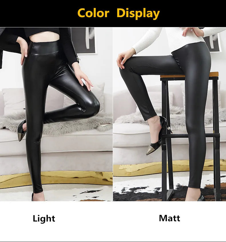 🛍️High Waist Push Up Leather Leggings for Women