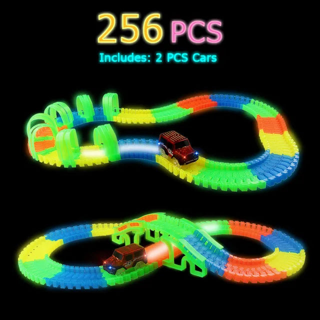 Glow in Dark DIY Race Track Set