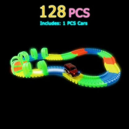 Glow in Dark DIY Race Track Set