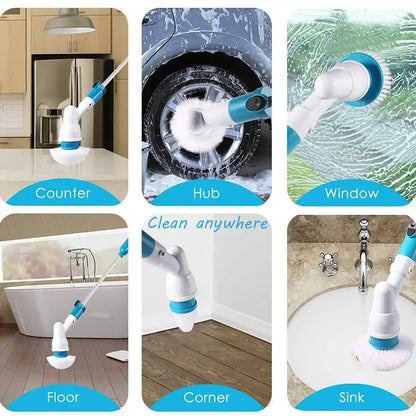 🛍️Electric Turbo Cordless Spin Scrubber with Extension Handle