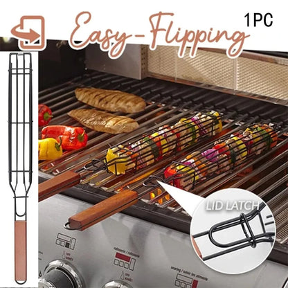 🛍️Portable Stainless Steel Nonstick BBQ Grilling Basket