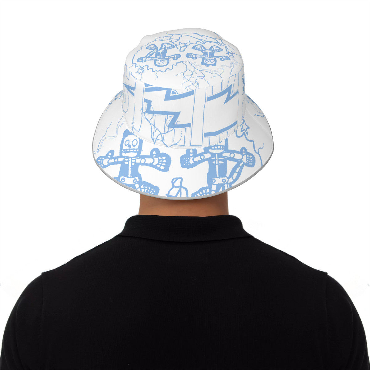 White/University Strike Bucket Hat