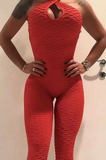 ❤️Textured Hollow Bodysuit