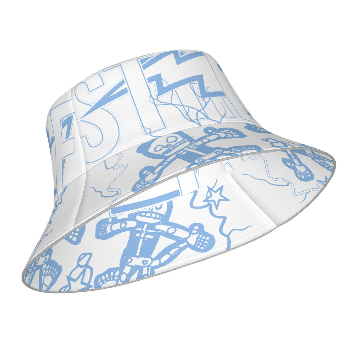 White/University Strike Bucket Hat