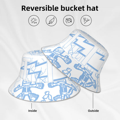 White/University Strike Bucket Hat