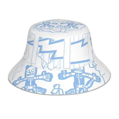 White/University Strike Bucket Hat