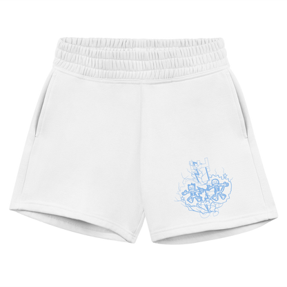 White/University Blue Jogger Shorts #WMNS - white