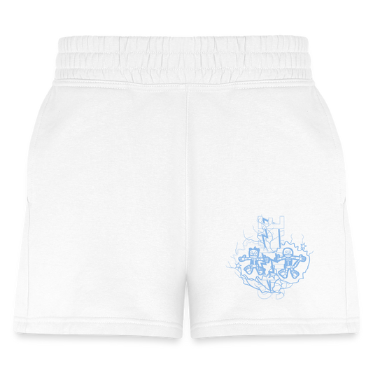 White/University Blue Jogger Shorts #WMNS - white